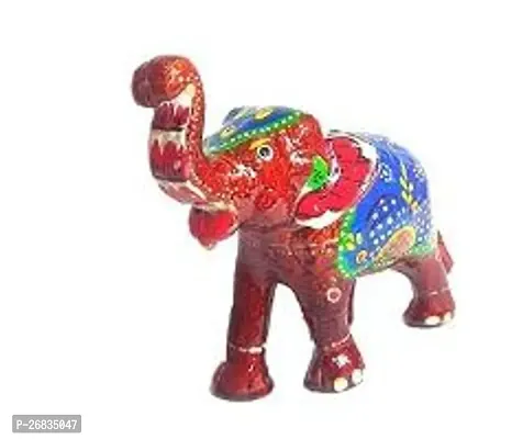 Classic Clay Elephant Showpiece For Navratri Diwali Puja Gifts Decoration-thumb0