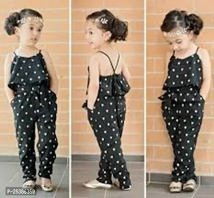 Elegant Cotton Printed Jumpsuits For Girls