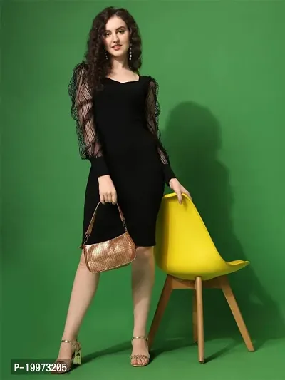 Stylish Black Four Way Cotton Dresses For Women-thumb0