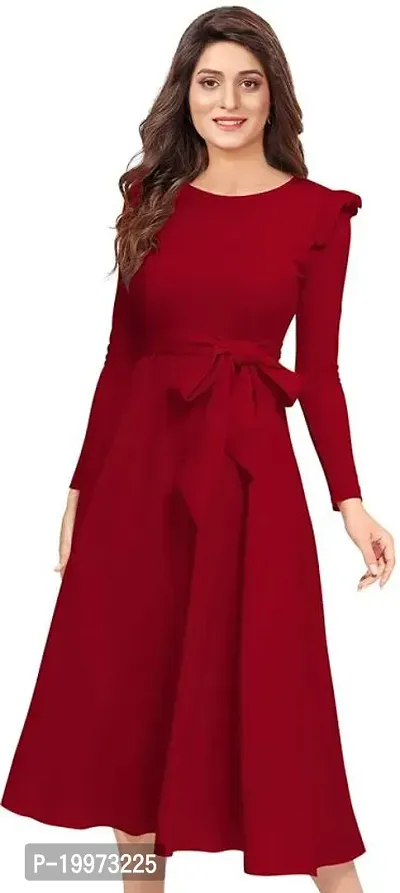 Stylish Red Four Way Cotton Dresses For Women-thumb0