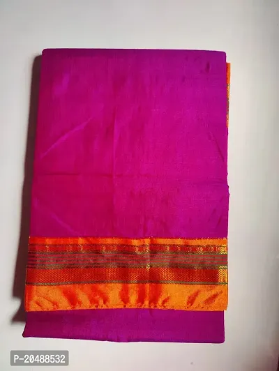 Elegant  Cotton Saree with Blouse piece For Women-thumb0