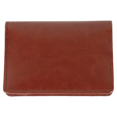 Ercole Artificial Leather Mini Wallet for Men & Women||Debit Card Holder||Credit Card Holder||ATM Card Case (Brown)