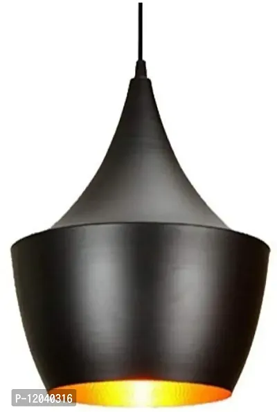 Ercole E26 E27 Single Head Vintage Black Metal Big Hanging Light Pendant Ceiling Lamp (Bulbs Not Included)