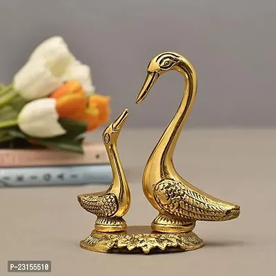 Kissing Swan Pair Showpiece Essential Idol|Idols for Home Decoration|HallwaysDiwali Decoration for Home Decor|Diwali Gift Items-thumb0