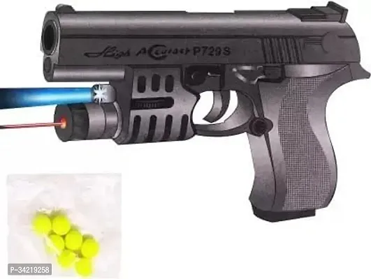 2 in 1 PUBG Police Pistol BB Bullet Gun with Laser Target for Kids-thumb0