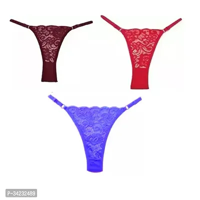 PANTY LACE G STRING THONG PANTY PACK OF 3 FOR WOMEN brief-thumb0