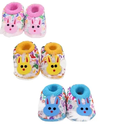 Cute Baby Kids shoes/Kids Footwear/Baby shoes/Baby Booties/Baby Slipper New born baby shoes Pack of 3