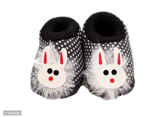 Kids shoes/Kids Footwear/Baby shoes/Baby Booties/Baby Slipper New born baby shoes Pack of 3  (Red, Black, White)-thumb2