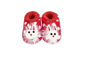Kids shoes/Kids Footwear/Baby shoes/Baby Booties/Baby Slipper New born baby shoes Pack of 3  (Red, Black, White)-thumb2