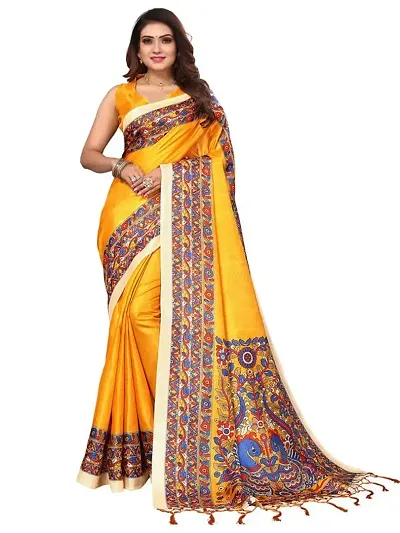 Elegant Khadi Silk Saree with Blouse piece 