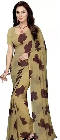 Stylish Georgette Saree With Blouse Piece For Women