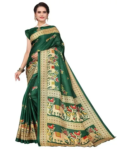 Fancy Khadi Silk Saree with Blouse Piece for Women