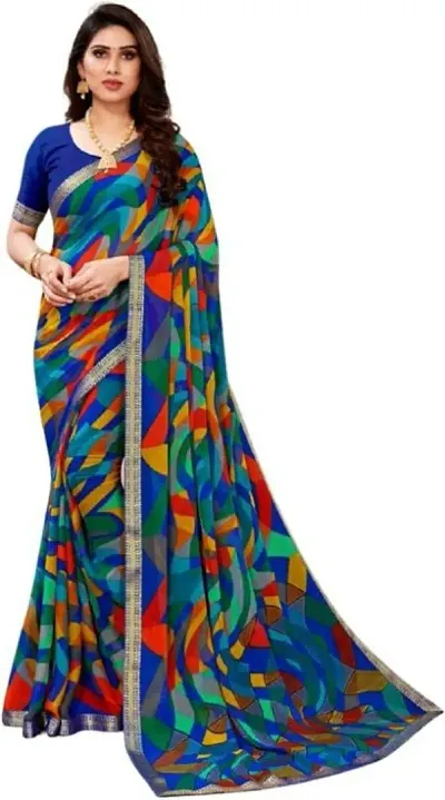 Elegant Chiffon Saree with Blouse Piece