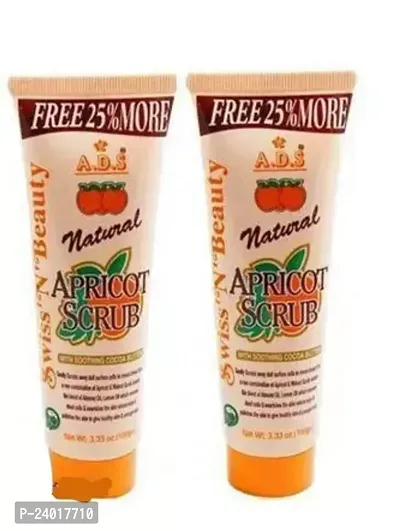 Natural Apricot Mini Scrub With Soothing Cocoa Butter-Pack Of 2-thumb0