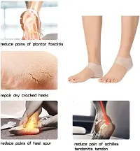 Primium Quality 1 Pair Anti Crack Silicon Gel Heel Moisturizing Socks for Foot Care Men Women-thumb2