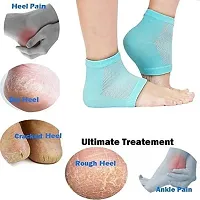 Silicon Gel Heel Socks For Heel Repair - Pain Relief-thumb2