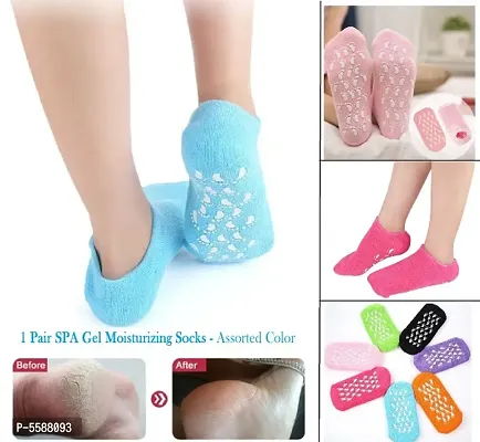 1 Pair of Colorful SPA Gel Socks(Any 1 Color)