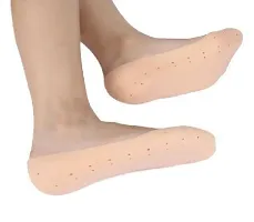Combo Of Silicon Gel Heel Socks and Full Heel Protector-thumb3
