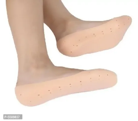 Combo Of Silicon Gel Heel Socks and Full Heel Protector-thumb4