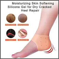 1Pair of Unisex Vented Moisturizing Silicone Gel Heel Socks-thumb3