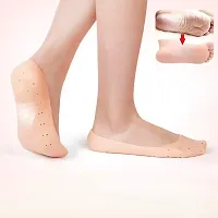 Combo Of Unisex Vented Moisturizing Silicone Gel Heel Socks And Silicone Moisturizing Full Gel Heel Socks Wellness And Pharma-thumb3