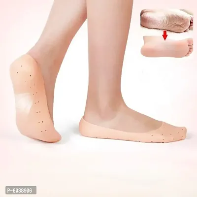 Combo Of Unisex Vented Moisturizing Silicone Gel Heel Socks And Silicone Moisturizing Full Gel Heel Socks Wellness And Pharma-thumb4