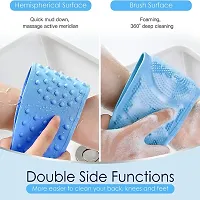 Modern Silicone Body Back Scrubber for Unisex, Pack of 1-thumb3