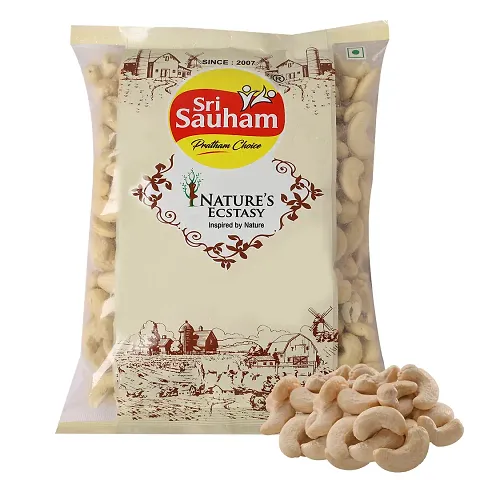 Sri Sauham Roasted and Salted Kaju/Cashew (500 Gram)