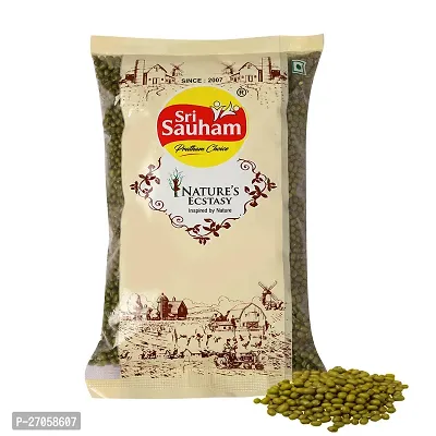 Sri Sauham Moong Sabut Dal/Whole Green Gram (1 KG)