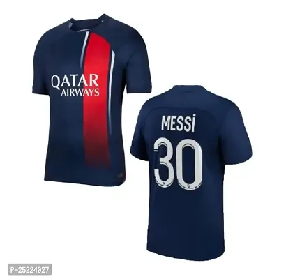 Messi 30 Football Team Home Half Sleeve Jersey Tshirt 2023/2024 (Kids,Boys,Men)(14-15Years) Multicolour