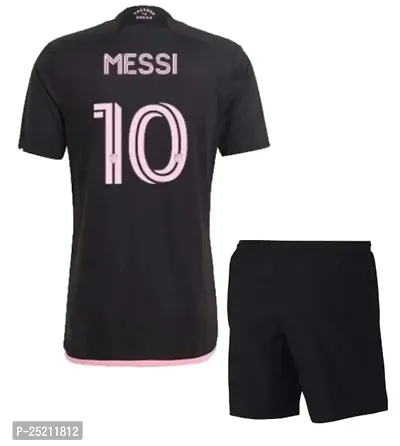 Messi 10 Black Football Away Jersey with Shorts 2023/2024 for Boys  Men(7-8Years)-thumb0