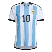 Sports Half Sleeve Football Jersey Messi T-Shirt(Kids,Boys  Mens) (Large 40) Multicolour-thumb1