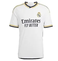 Sports Soccer Football Madrid Jersey Home Kit Jersey T-Shirt Girls (Kid's, Boy's  Men) (15-16Years) Multicolour-thumb1