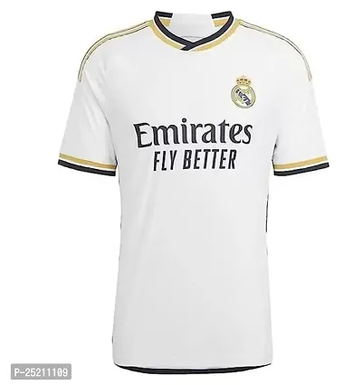 Sports Soccer Football Madrid Jersey Home Kit Jersey T-Shirt Girls (Kid's, Boy's  Men) (15-16Years) Multicolour-thumb2