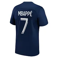 Mbappe 7 Football Team Home Half Sleeve Jersey Tshirt 2023/2024 (Kids,Boys,Men)(18-24Months) Multicolour-thumb2