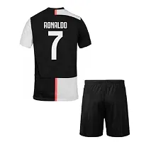 Cristiano Ronaldo 7 Home Football Official Tshirt with Shorts 2022/2023 (Boys  Kids)(Large 40,Multicolor_06)-thumb1