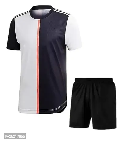 Cristiano Ronaldo 7 Home Football Official Tshirt with Shorts 2022/2023 (Boys  Kids)(X-Large 42,Multicolor_06)