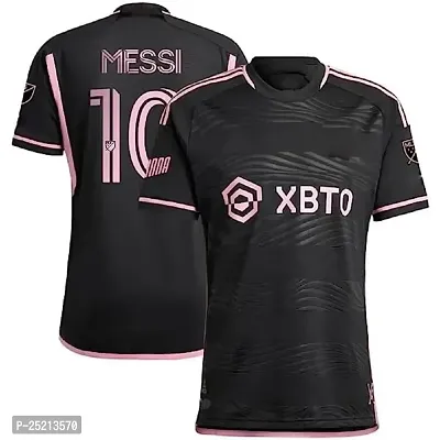 Messi 10 Black Football Away Jersey 2023/2024 for Boys  Men(7-8Years)-thumb0