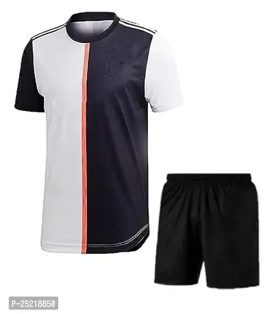 Cristiano Ronaldo 7 Home Football Official Tshirt with Shorts 2022/2023 (Boys  Kids)(14-15Years,Multicolor_06)-thumb0