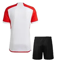 Sports Football Home Club Team Jersey with Shorts 2023/2024 (Kid's,Boy'sMen)(14-15Years) Multicolour-thumb1