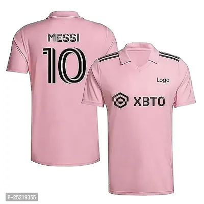 Sports Soccer Football Inter Messi 10 Jersey T-Shirt (Kid's, Boy's  Men's)(X-Large 42) Multicolour