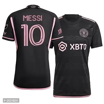 Sports Half Sleeve Football Jersey Messi 10 T-Shirt(Kids,Boys  Mens) (12-13Years) Multicolour-thumb0