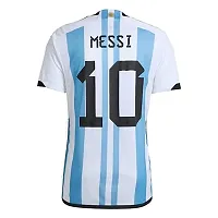 Sports Round Neck Messi 10 Football Jersey (Kids, Boys Mens)(18-24Months) Multicolour-thumb2