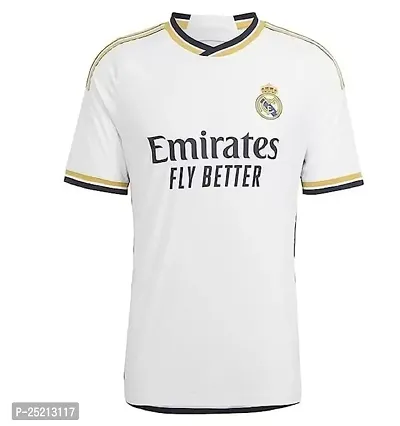 Sports Soccer Football Madrid Jersey Home Kit Jersey T-Shirt Girls (Kid's, Boy's  Men) (XX-Large 44) Multicolour-thumb2