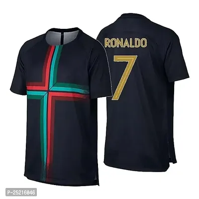 Sports Football Soccer Portugal Jersey Ronaldo 7 Home Away Kit Jersey T-Shirt (Kid's, Boy's  Men's)(13-14Years,Multicolor_02)