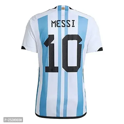 Sports Polyester Messi Football Jersey T-Shirt for (Kids,Boys  Mens)(10-11Years) Multicolour-thumb3