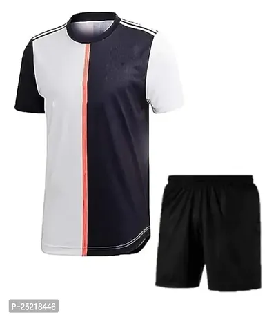 Cristiano Ronaldo 7 Home Football Official Tshirt with Shorts 2022/2023 (Boys  Kids)(XX-Large 44,Multicolor_06)