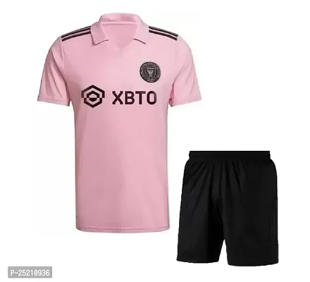 Messi 10 Pink Football Home Jersey with Shorts 2023/2024 for Men  Boys(11-12Years)