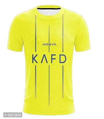 Cristiano Ronaldo 7 Yellow Football Team Home Tshirt 2023 (Kids,Boys,Men)(12-13Years)-thumb2