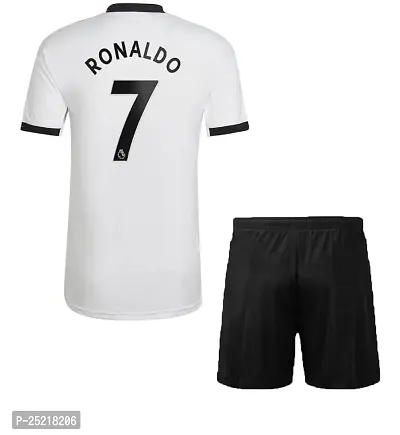 Cristiano Ronaldo 7 Home Football Official Tshirt with Shorts 2022/2023 (Boys  Kids)(9-10Years,Multicolor_13)-thumb2